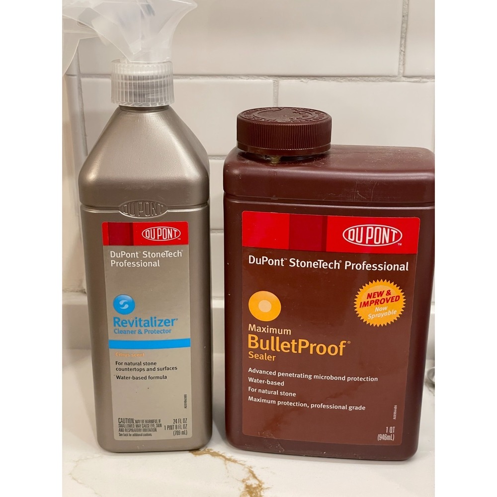 DuPont StoneTech BulletProof Stone Countertop Sealer‎ & Revitalizer Used READ
